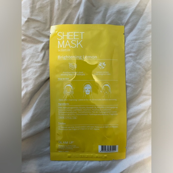 Assorted Sheet Masks; TonyMoly, Glamglow, Glam Up - Picture 10 of 11